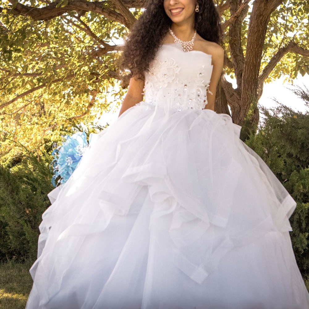 White Wedding or Quinceañera Dress